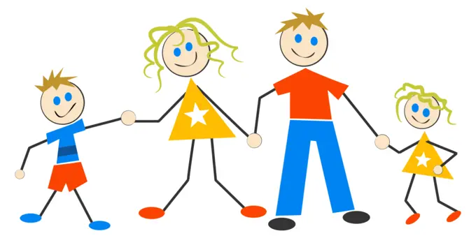 Stick Figure Family Illustration