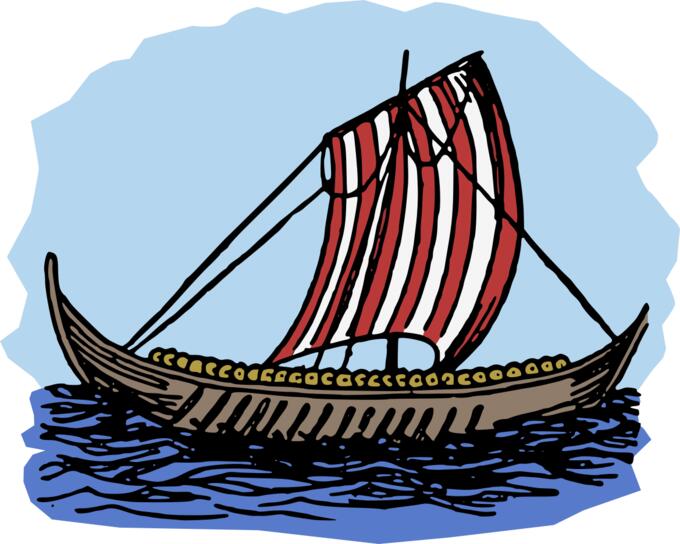Viking's boat image