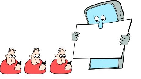 Characters with phones