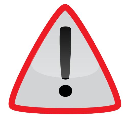 Warning and attention symbol