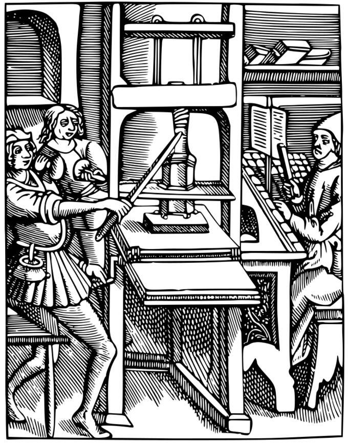 Early printing press