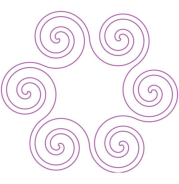 Decorative element outline