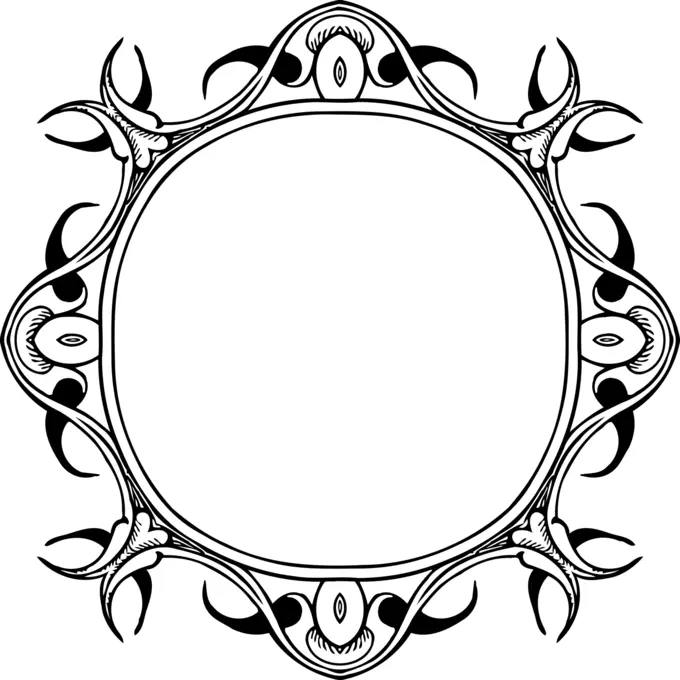 Elegant floral frame