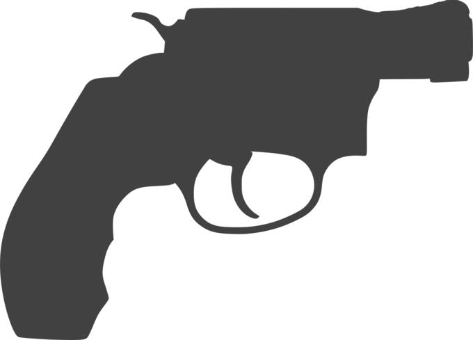 Silhouette of gun