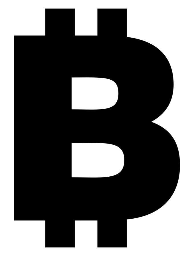 Bitcoin silhouette