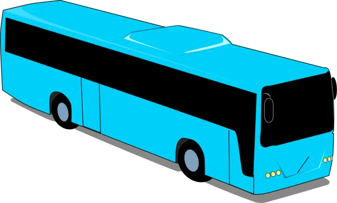 Blue bus image
