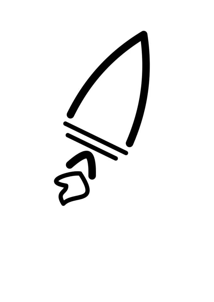 Simple rocket sketch