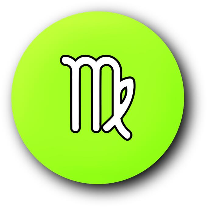 Green Virgo symbol