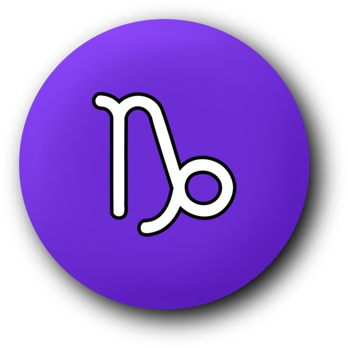Capricorn purple symbol