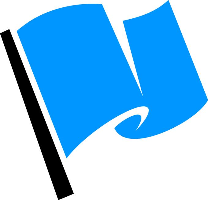 Blue flag icon