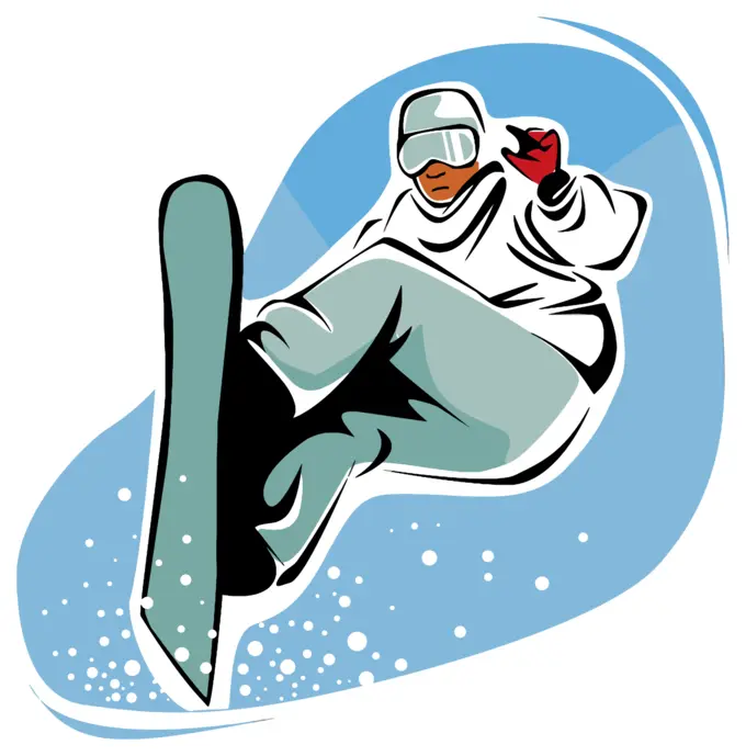 Snowboarding man