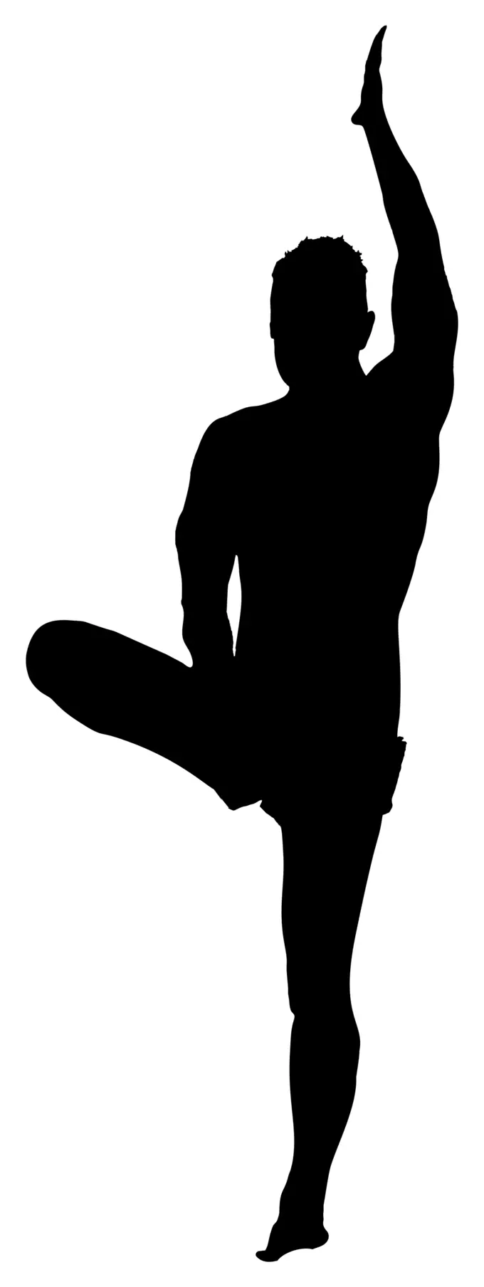 Male yoga pose