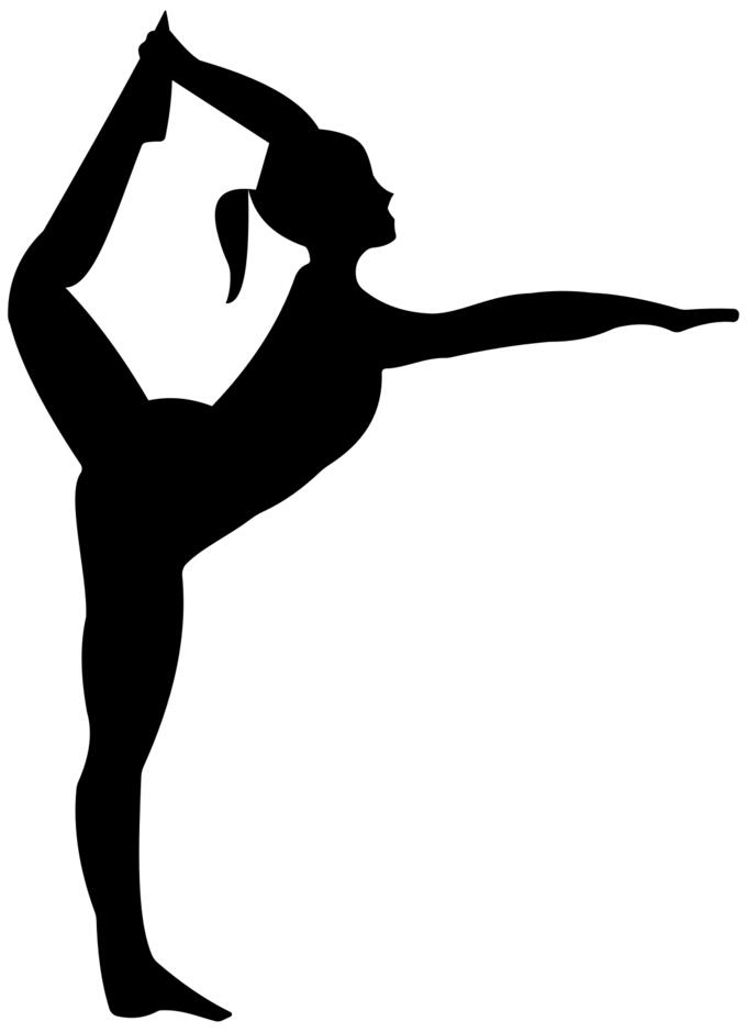 Stretching ballerina