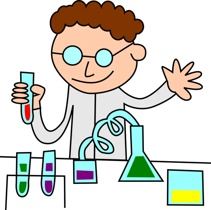 Chemist in a laboratory