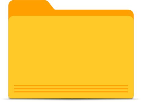 Blank yellow folder