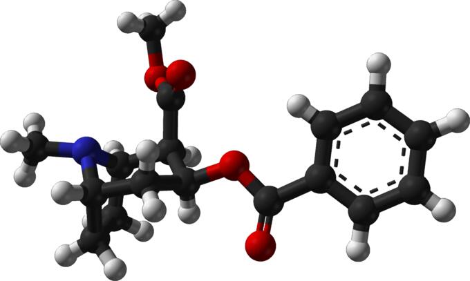 Chemical molecule cocaine