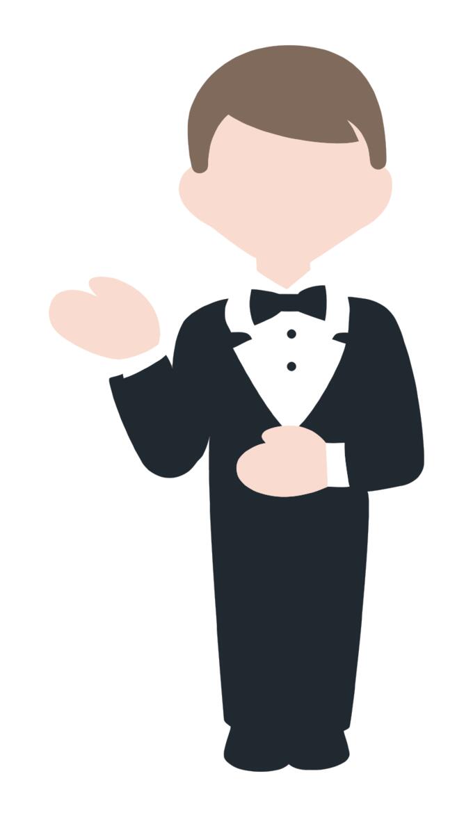 Cartoon concierge