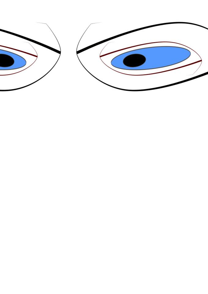 Mad blue eyes