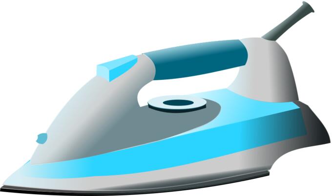 Blue modern iron