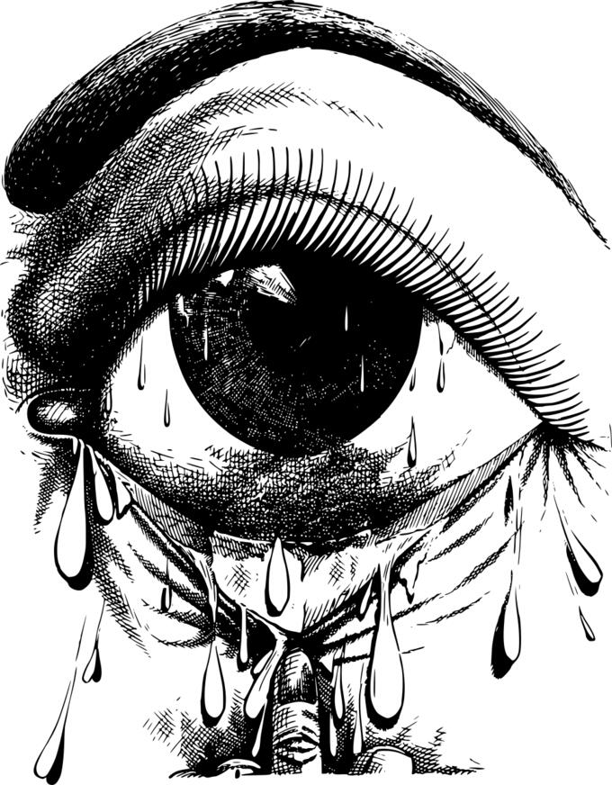 Crying eye