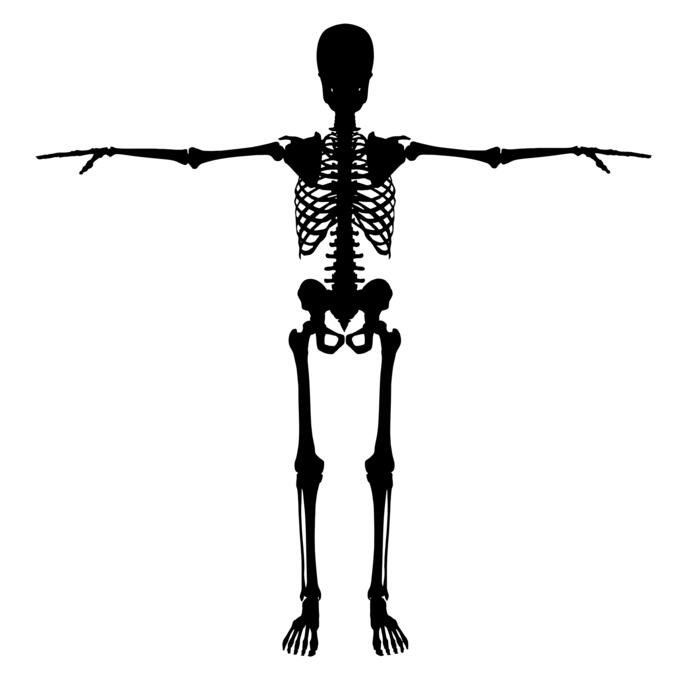 Black skeleton