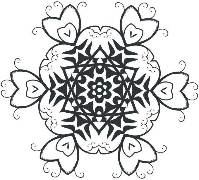 Flowery abstract lace