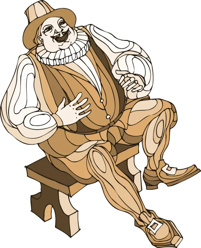Sir Toby laughing