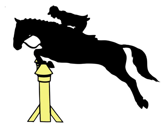 Horse jumping image