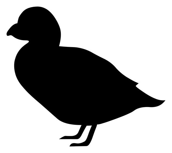 Puffin silhouette image