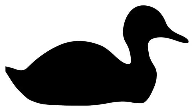 Duck silhouette image