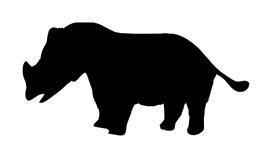 Rhinoceros silhouette