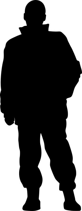 Waiting silhouette