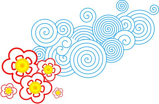 Floral swirly design