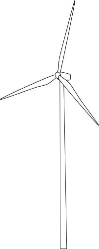 Wind turbine sketch