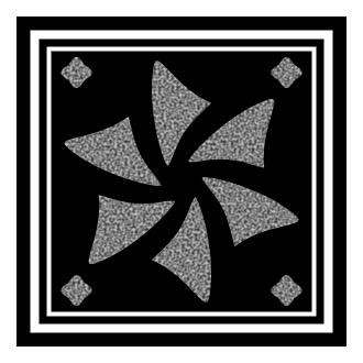 Decorative gray square