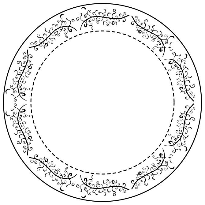 Round flourish border