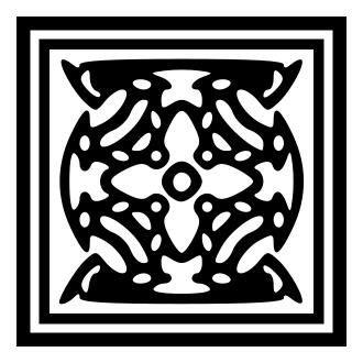 Framed black and white decoration
