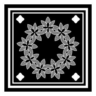 Gray flower decoration