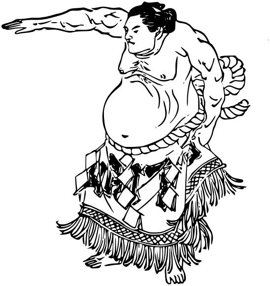 Sumo wrestler sketch