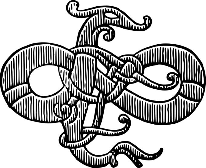 Stylized snake image