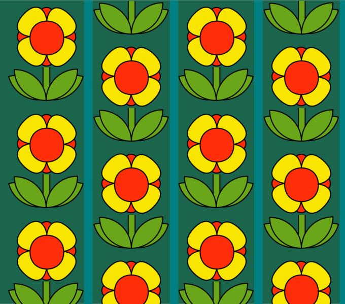 Retro flowers