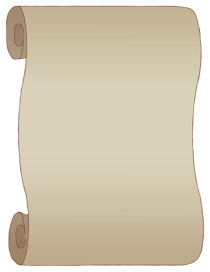Gray paper scroll