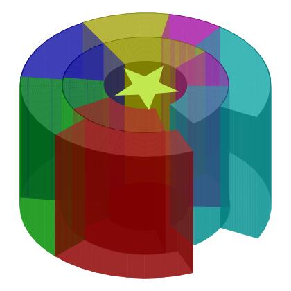 Rainbow and star icon