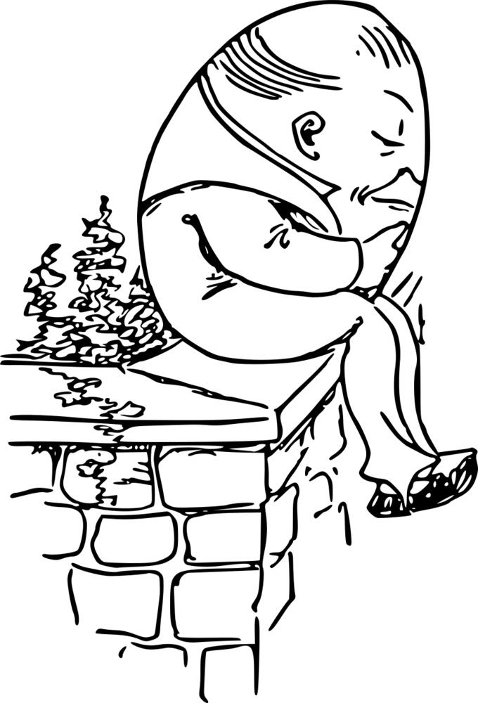 Humpty Dumpty sitting
