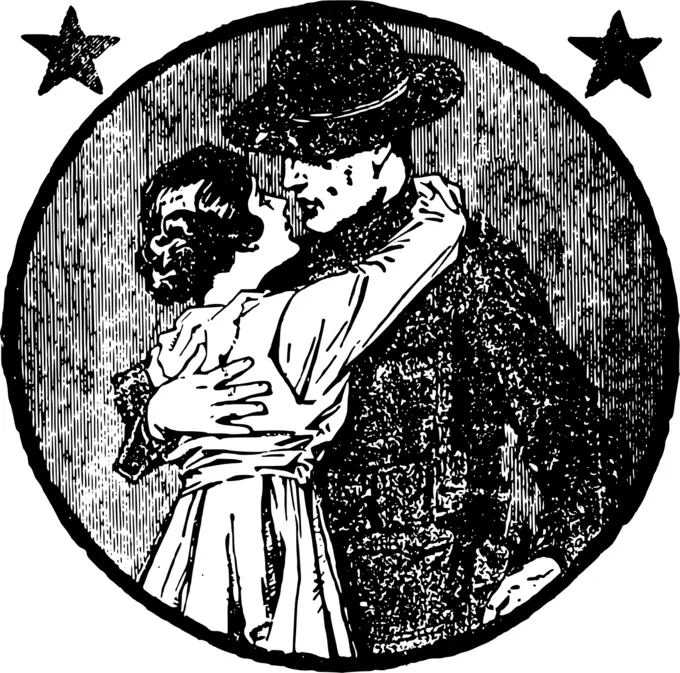 Lovers monochrome image