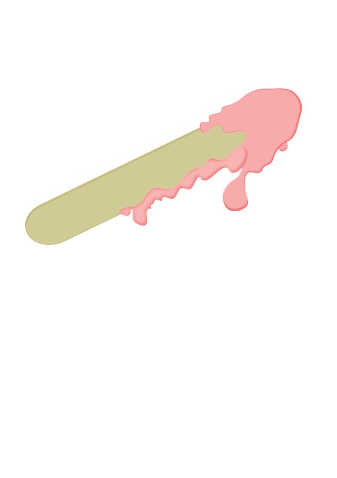 Eaten popsicle