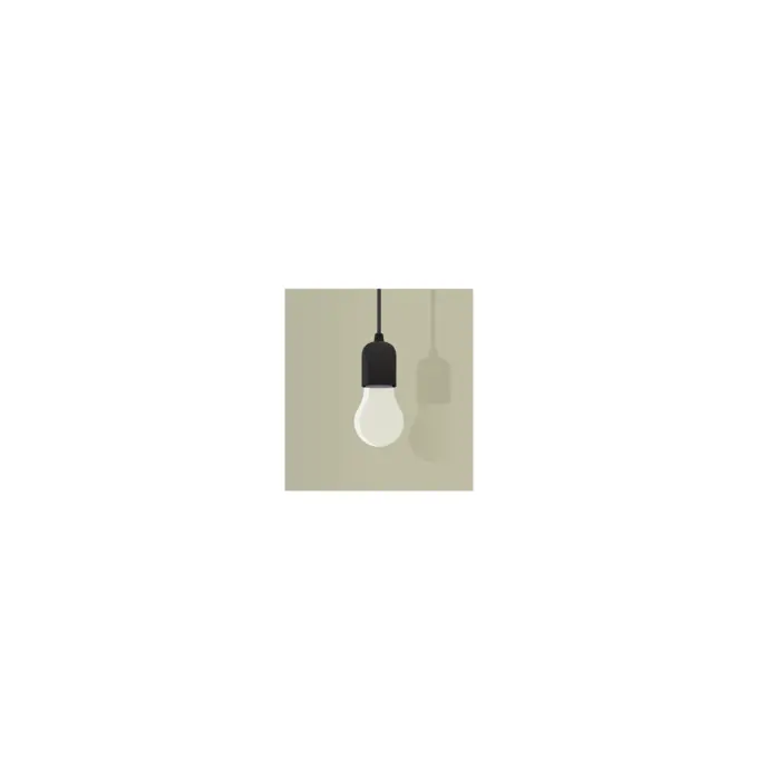 Hanging light bulb