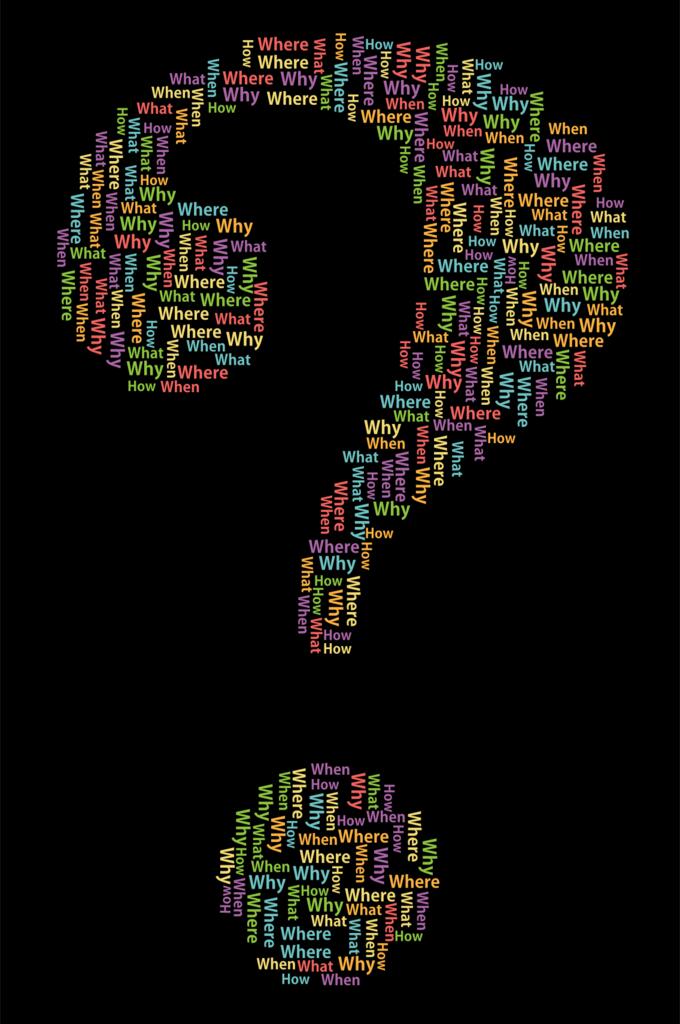 Abstract question mark