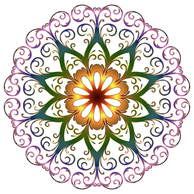 Prismatic flourish snowflake