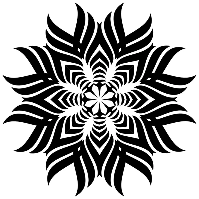 Tribal snowflake image